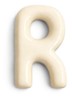 Letter R hanger 10 cm - Gebroken wit