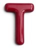 Letter T hanger 10 cm - Bordeauxrood