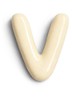 Letter V hanger 10 cm - Gebroken wit