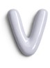 Letter V hanger 10 cm - Paars