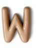 Letter W hanger 10 cm - Beige