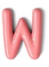 Letter W hanger 10 cm - Zalmroze