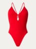 Badpak met gekruiste banden  - Rood