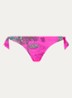 Bikinislip met print - Fuchsia