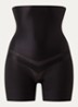 Brilliant Shaping high waisted corrigerende shorty met glanzende finish - Zwart