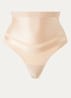Brilliant Shaping high waisted corrigerende string met glanzende finish - Goud