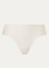 Crush high waisted slip met kant - Gebroken wit
