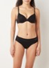 Essentials naadloze hipster met logo - Zwart