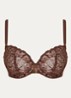 Fleurs beugel bh met kant - Bruin