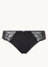 Fleurs slip van mesh met borduring en lurex - Zwart