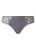 Fleurs slip van mesh met borduring en lurex - Antraciet