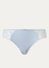 Fleurs slip van mesh met borduring en lurex - Lichtblauw