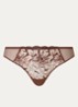 Fleurs tanga van kant - Donkerbruin