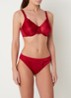 Hedona beugel bh met borduring - Rood