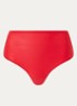 High waisted naadloze string - Rood