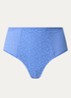 High waisted slip met kant - Blauw