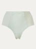 High waisted slip met kant - Lichtgroen