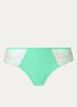 Hipster met kant en mesh - Zeegroen