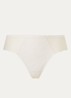 Kiss high waisted slip met kant - Gebroken wit