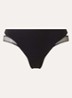 Li tanga met mesh - Zwart