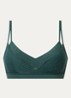 Naadloze bralette met uitneembare vulling - Donkergroen