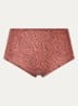 One-size-fits-all high waisted naadloze slip - Steenrood
