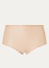 One-size-fits-all naadloze high waisted slip met metallic finish - Lichtgrijs