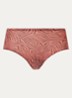 One-size-fits-all naadloze hipster met print - Steenrood