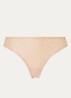 One-size-fits-all naadloze string met glanzende finish - Lichtgrijs