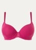 Origins voorgevormde T-shirt bh met kant - Fuchsia
