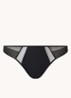 Play tanga met kant - Zwart