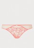 Slip met mesh en borduring - Neonroze