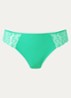 Slip van mesh met flockprint - Zeegroen