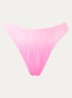 Tanga bikinislip met structuur - Roze