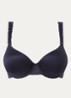 Voorgevormde beugel bh met kant - Donkerblauw