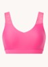 Voorgevormde bralette met kant - Fuchsia