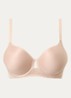 Voorgevormde T-shirt bh met kant - Beige