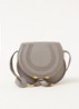 Marcie Small crossbodytas van kalfsleer - Grijs
