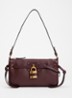 Mini Paddington Sling schoudertas van lamsleer - Steenrood