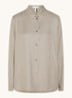 Ciparis blouse van satijn - Donkerbeige