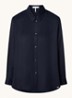 Ciparis blouse van satijn  - Donkerblauw