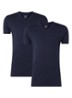 2-pack T-shirts met V-hals - Donkerblauw