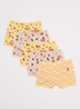 Boxershorts met print in 5-pack - Geel