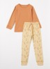 Pyjamaset met print - Oranje