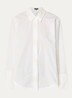 Blouse met borduring en trompetmouw - Creme