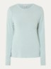 Longsleeve van jersey met ronde hals - Lichtblauw