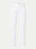 Low waist straight leg jeans met gekleurde wassing - Wit