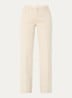 Low waist straight leg jeans met gekleurde wassing - Beige