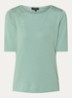 T-shirt met boothals - Groen