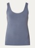 Tanktop met ronde hals - Staalblauw